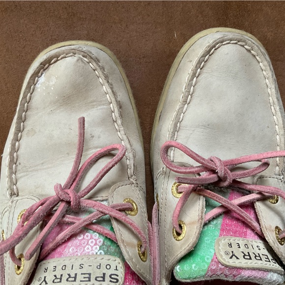Sequined Sperry Boat Shoes s9 - Picture 7 of 10